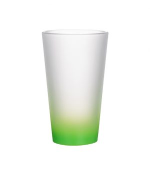 (BN6F-GN) Чаша стаклена, мат, обоено дно (зелена)